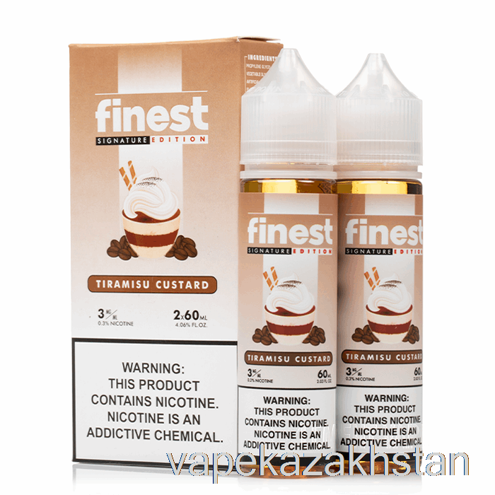 Vape Disposable Tiramisu Custard - The Finest Signature Edition - 120mL 3mg